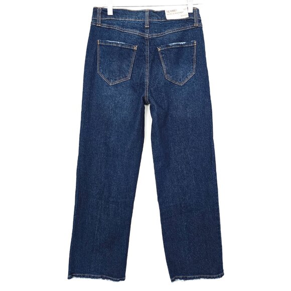 NWT Kensie The Aubrey High Rise Relaxed Straight Jeans 27 Mid Wash - Picture 2 of 8
